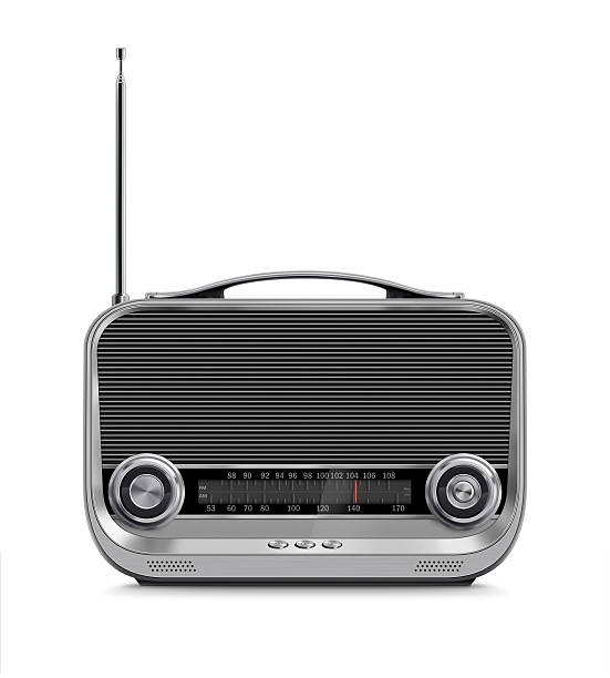 istock Stylish Vintage Portable Radio 525195905