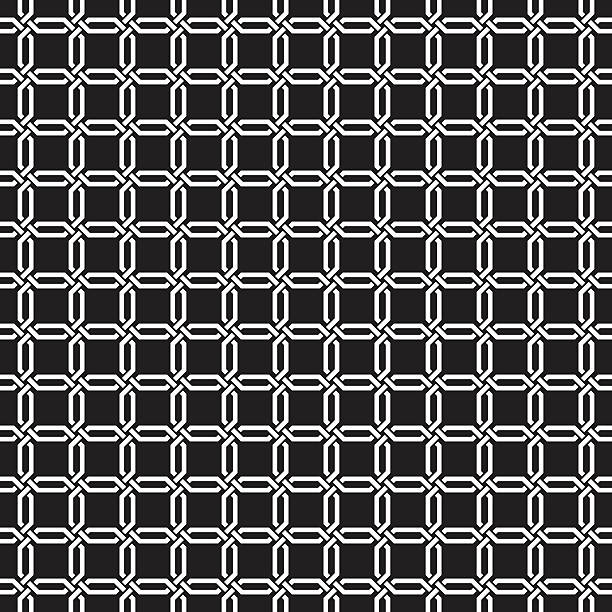 Seamless Interwoven Geometric Vector Pattern Background Seamless Interwoven Geometric Vector Pattern Background Texture interlocking mats stock illustrations