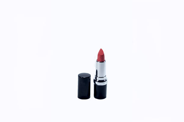 istock Beautiful Red Lipstick Isolated on White 525198523