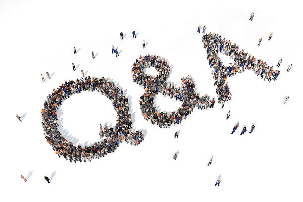istock Group of people forming the word Q&A 525204450