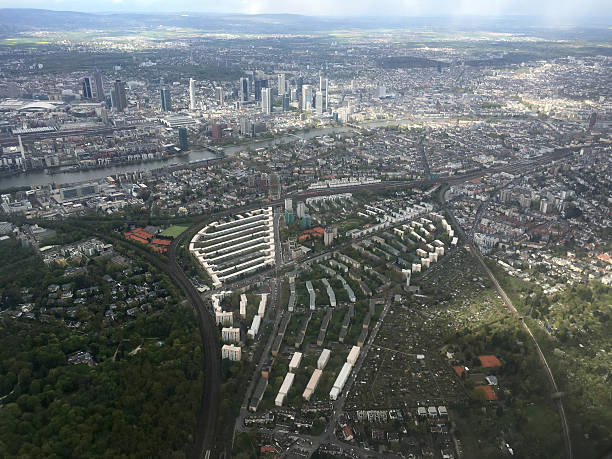 istock Aerial view of Frankfurt, Germany 525204908