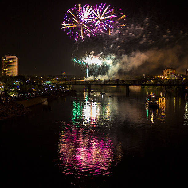 istock Fireworks Festival on the River 525204937