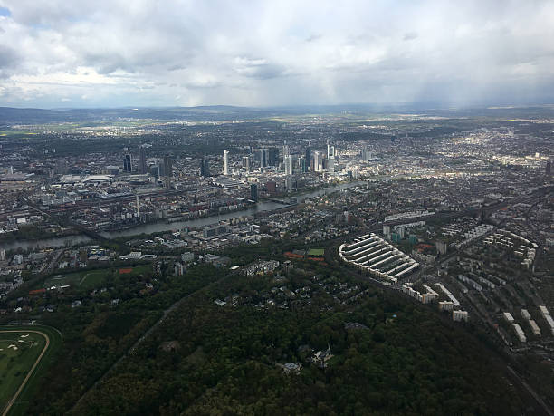 istock Aerial view of Frankfurt, Germany 525204942