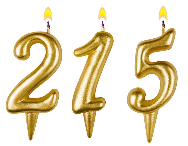 istock candles number two hundred fifteen isolated on white background 525205177
