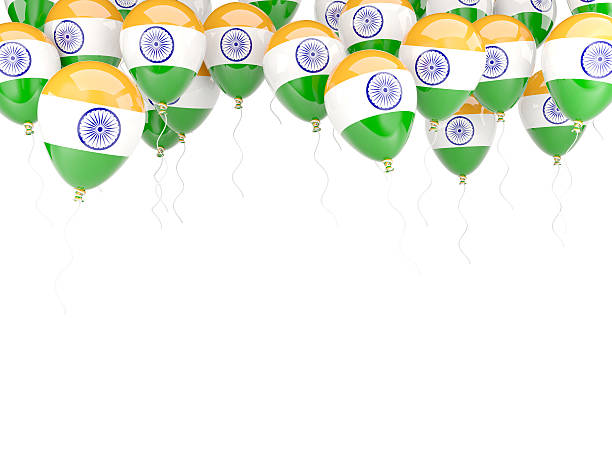 istock Balloon frame with flag of india 525206427