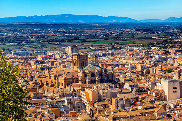 istock Alhambra Cityscape Cathedral  Granada Andalusia Spain 525206801