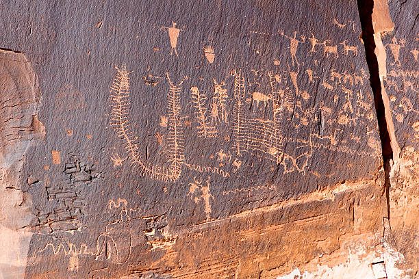 istock Utah Scenic Byway 279 Rock Art Sites. Indian Writings. 525207403