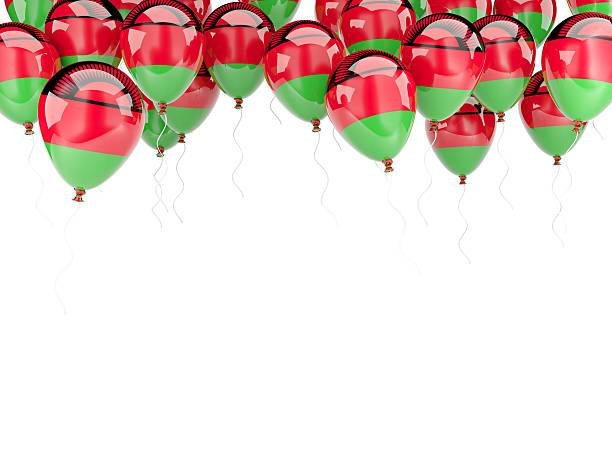 istock Balloon frame with flag of malawi 525207451