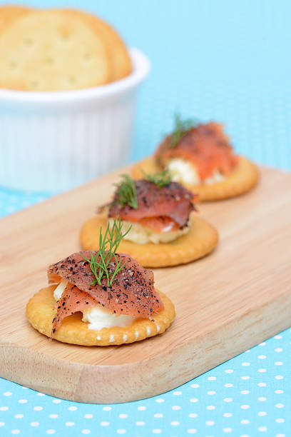Salmon cream cheese biscuit