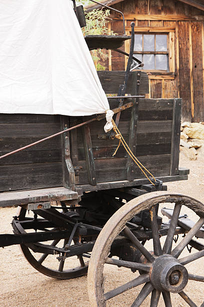 istock Wagon Wheel Stagecoach Carriage Cart 525209525