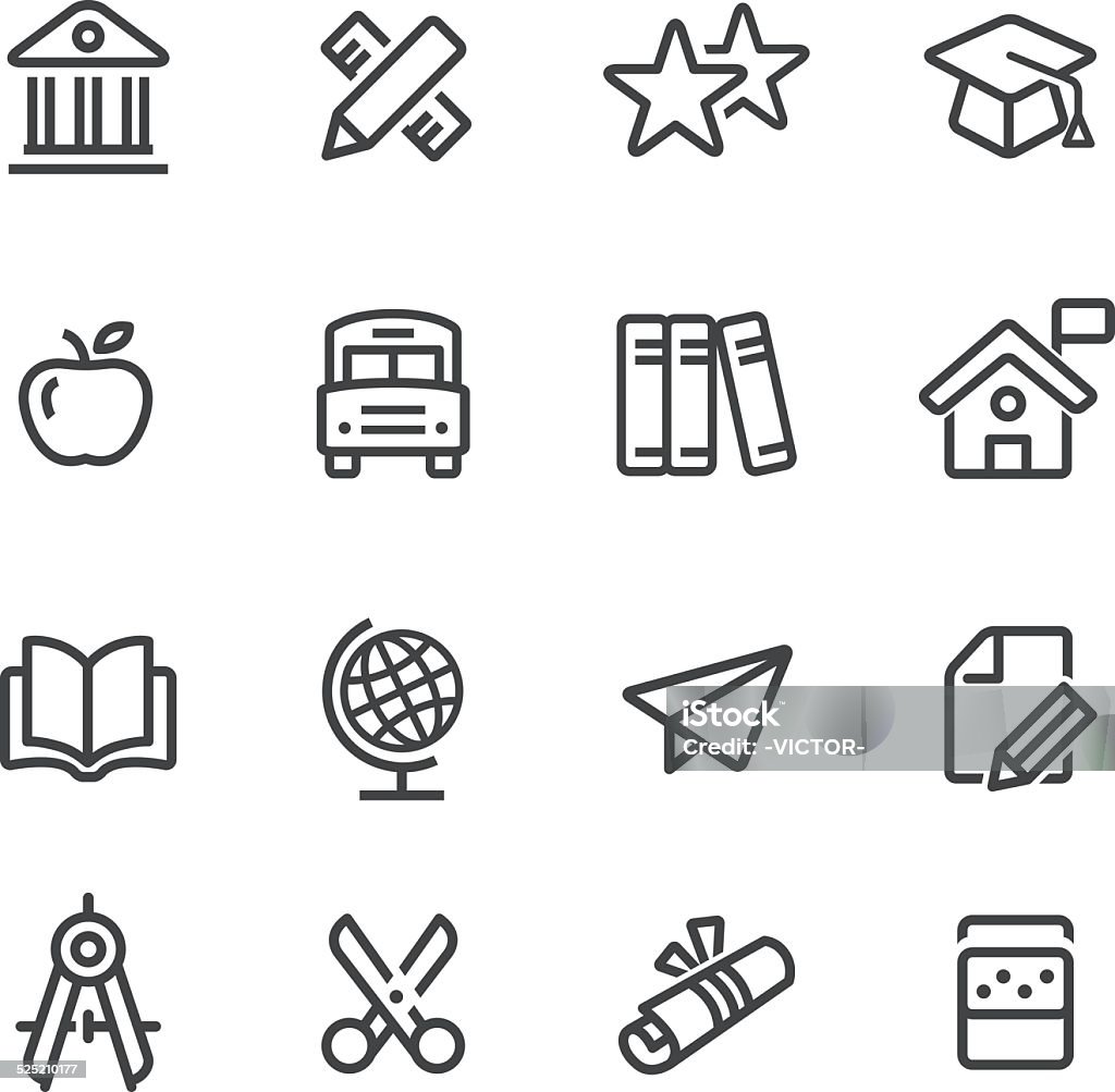 Education Icon - Line Series View All: Icon Symbol stock vector
