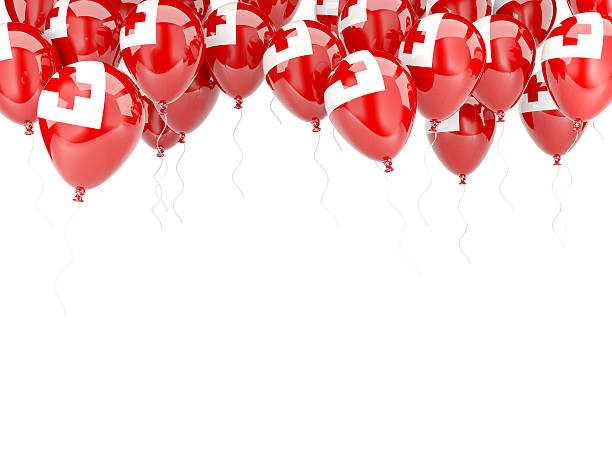 istock Balloon frame with flag of tonga 525210431