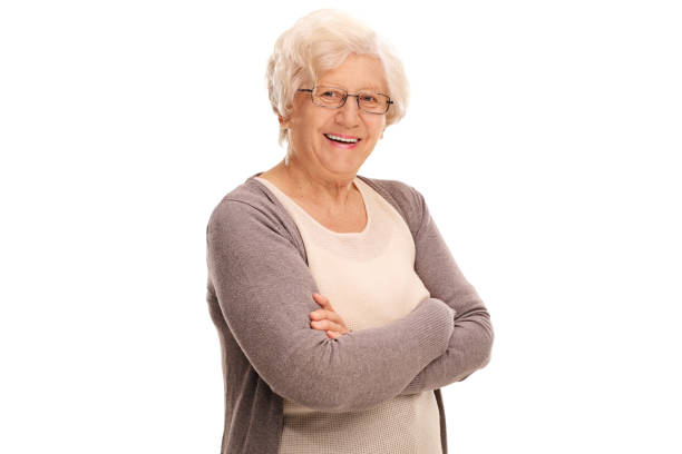 istock Studio shot of a joyful elderly lady 525212454