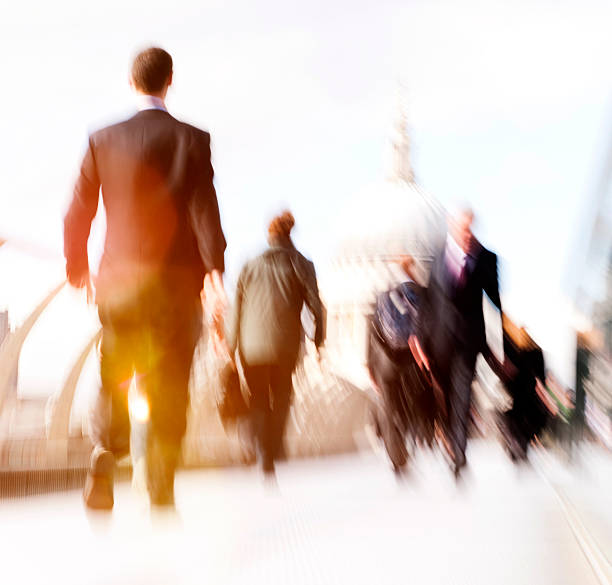 istock Commuter Business People Commuter Crowd Walking Cathedral Concep 525212956