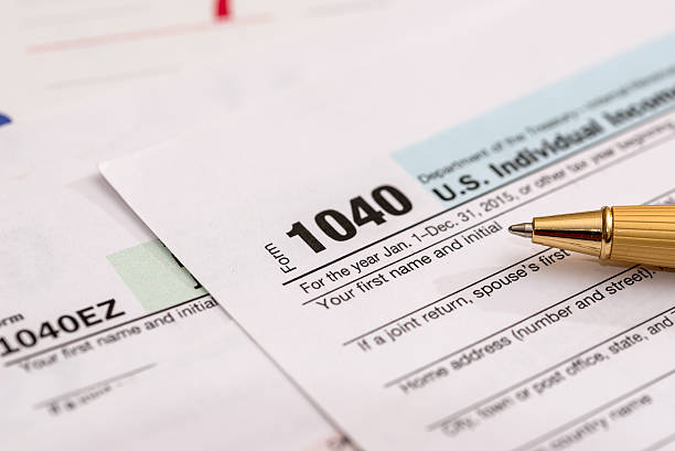 istock us 1040 tax form with calendar 525216844
