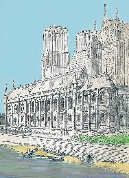 istock Notre Dame in the 13th century  Paris France 525217121