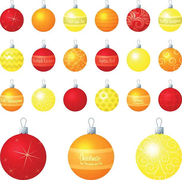 Vector illustration of Baubles