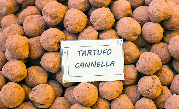 istock Balls of chocolate truffle 525218999