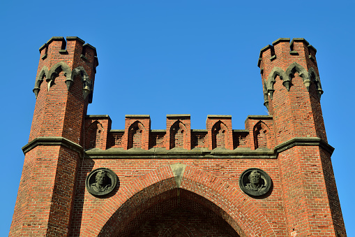 Rossgarten Gate - fortified strengthening of Koenigsberg. Kaliningrad (until 1946 Koenigsberg), Russia