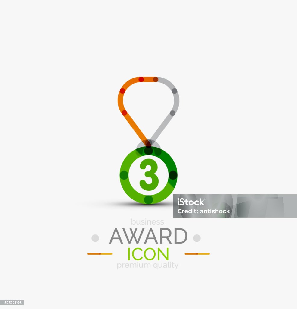 Award icon, icon. Award icon, icon. Modern business symbol, minimal outline design Abstract stock vector