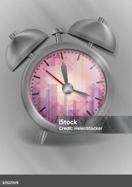 Metal Classic Style Alarm Clock Stock Illustration - Download Image Now - Abstract, Alarm Clock, Arrow - Bow and Arrow