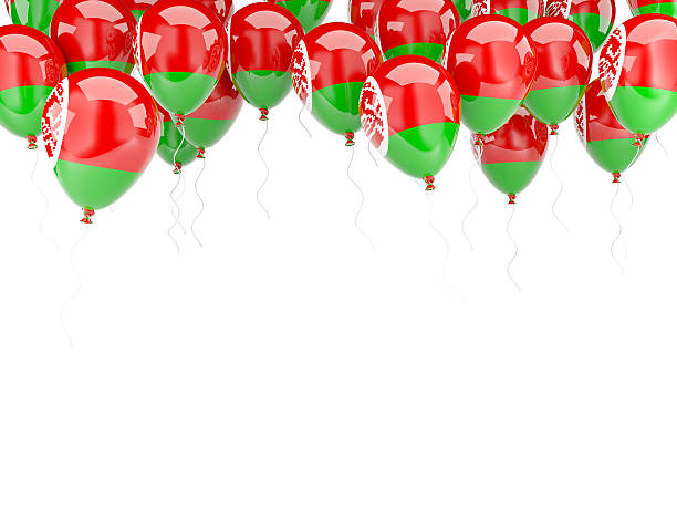 istock Balloon frame with flag of belarus 525222249