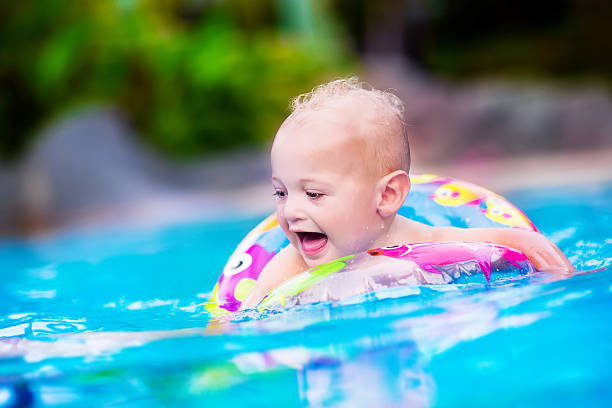 istock Baby in a swimming pool 525222423