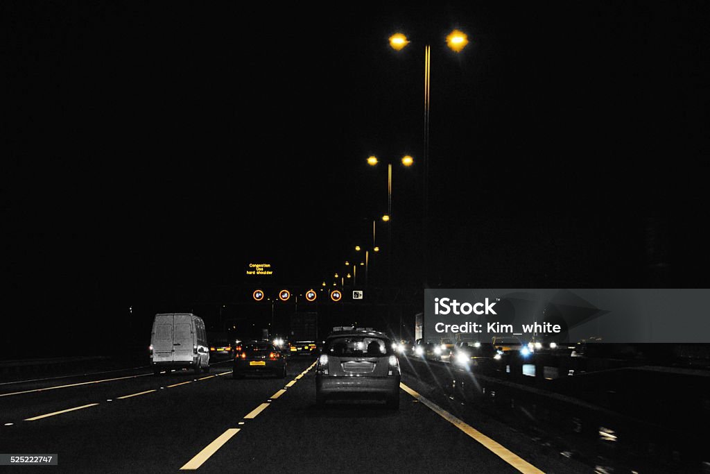 Rush Hour Rush hour on M6 motorway near Birmingham England Traffic Jam Stock Photo