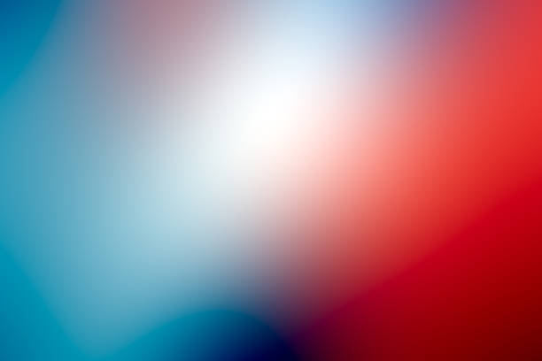 istock the blurry image of red and blue tone abstract 525222993