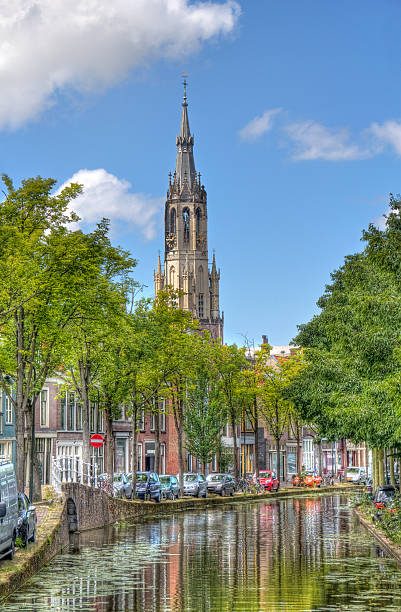 istock Church tower of Delft, Holland 525223544
