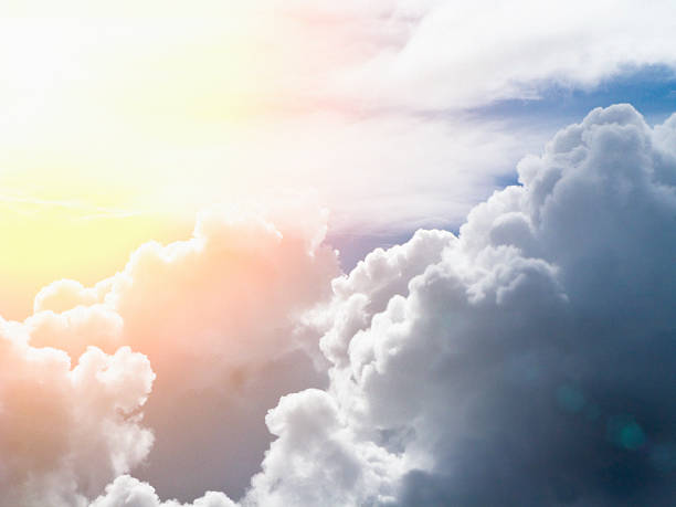 istock Banks of massed storm clouds bringing rain 525223618
