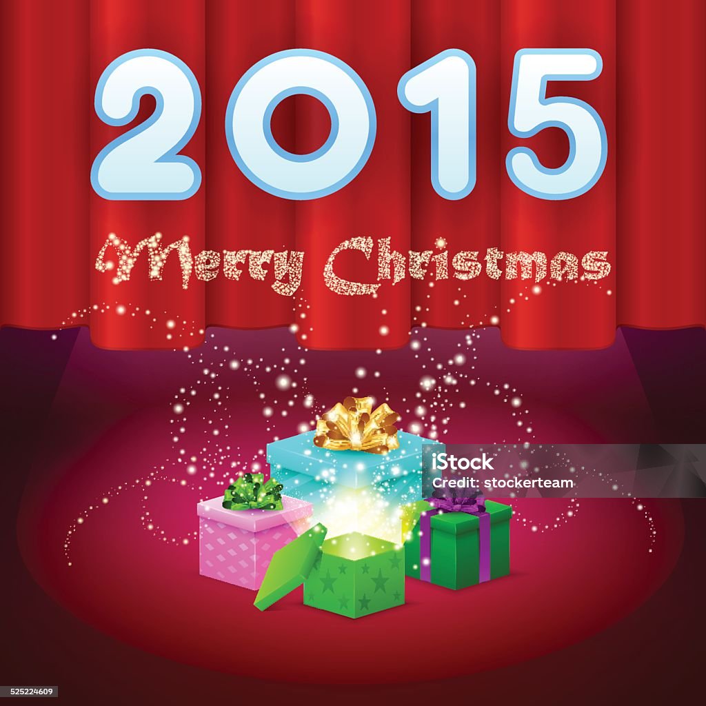 Magic Presents Magic Gifts On Stage Stock Illustration - Download Image Now ...