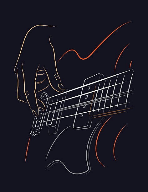 beim bass - baßgitarre stock-grafiken, -clipart, -cartoons und -symbole