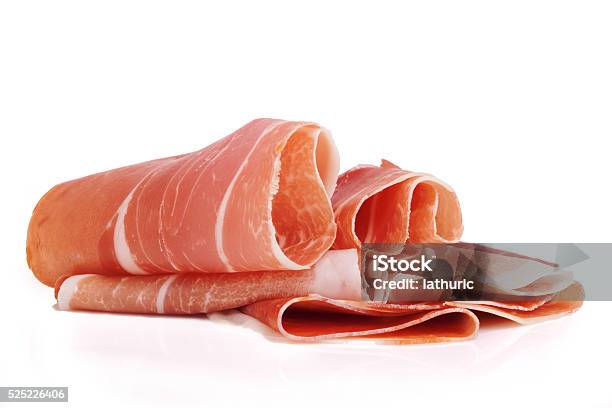 Cured Ham Stock Photo - Download Image Now - Prosciutto, Ham, Slice of Food