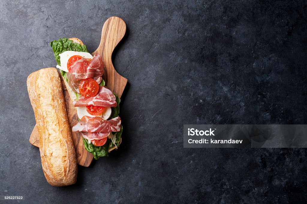 Ciabatta-sandwich - Lizenzfrei Sandwich Stock-Foto