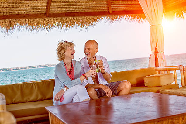istock Senior Couple on date 525227494