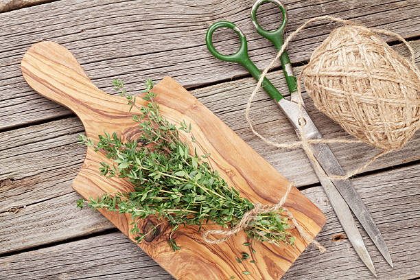 istock Bunch of garden thyme herb 525229698