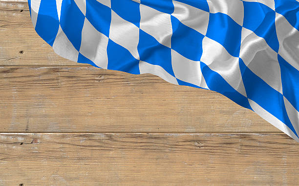 istock Bayern flag - Beer Fest fabric background 525234324