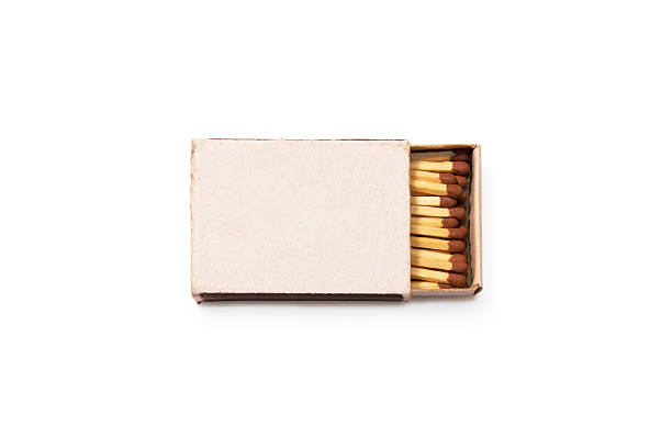 Blank Matches Box Mock Up Isolated Empty Paper Match Packaging