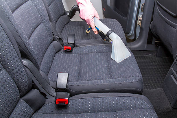 Car Interior Textile Seats Chemical Cleaning With Professionally Extraction  Method Stock Photo - Download Image Now - iStock