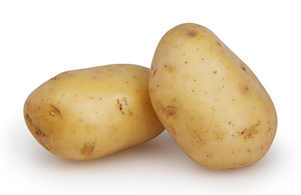 istock Potatoes isolated on white background with clipping path 525241145