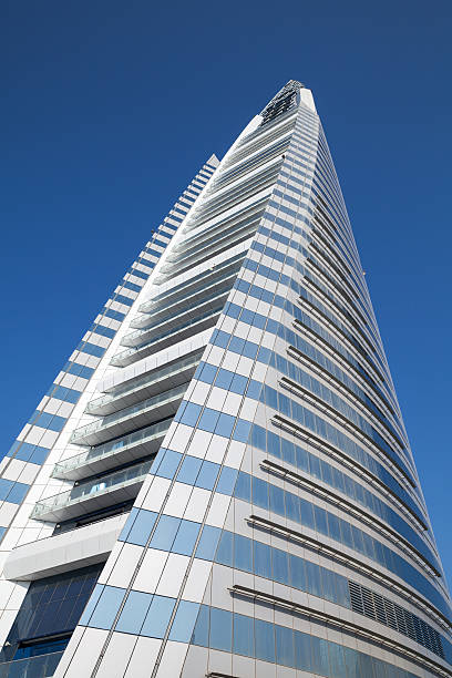 Manama, Bahrain - November 21, 2014: Bahrain World Trade Center. This is a 240-meter-high, 50-floor, twin tower complex