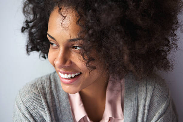 istock Happy african american woman smiling 525241441
