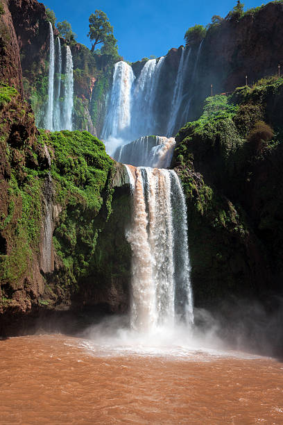 istock Cascade at Cascades D'Ouzoud waterfall in Morocco 525243317