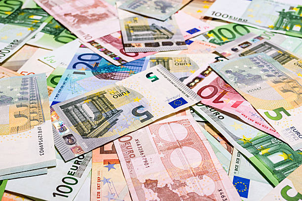 istock Set of euro banknotes. 525245947