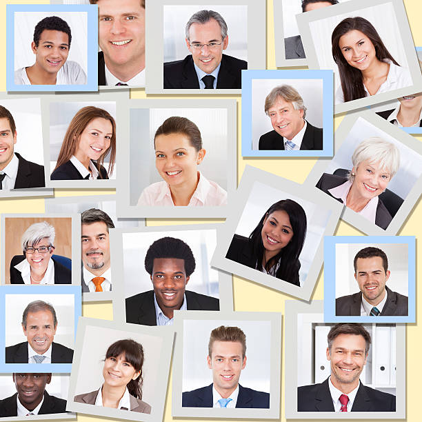 istock Collage Of Business People Smiling 525247859