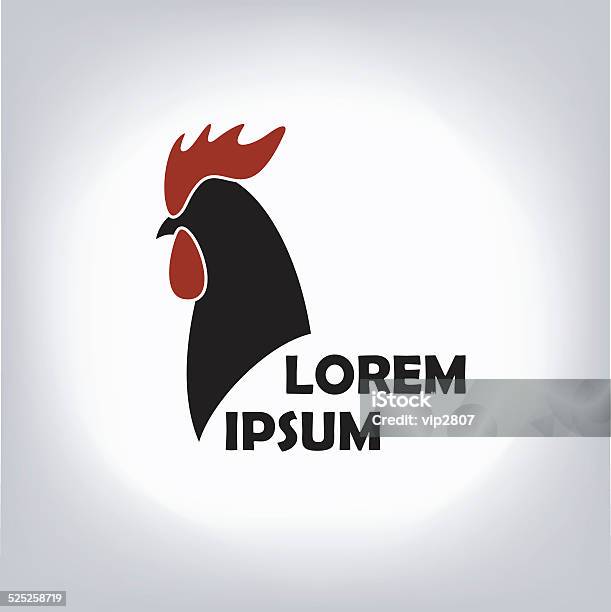 The Black Stylized Cocks On A White Background Stock Illustration - Download Image Now - Rooster, Vector, Drawing - Activity