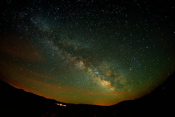 istock Star Trail  Night Vision in Lake 525259025