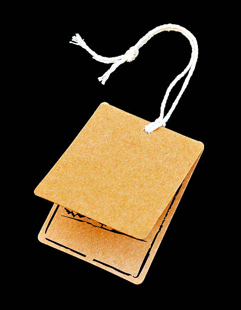 istock price tag label on black background 525259871