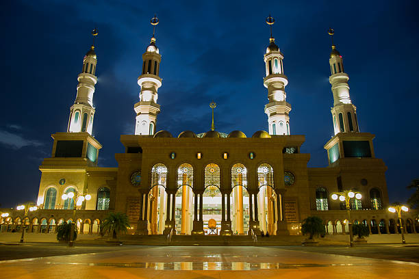 istock Beautiful mosque in Indonesia. 525262611